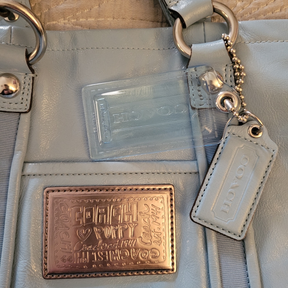 Coach Sky Blue Shoulder Bag - Picture 2 of 7